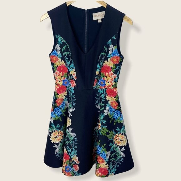 Revolve Keepsake The Label Navy Second Chance Dress Womens Size XS Scuba Floral - Picture 4 of 13